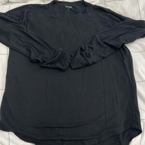 Splits59 Black Crew Neck Sweatshirt Tunic Length size L Large